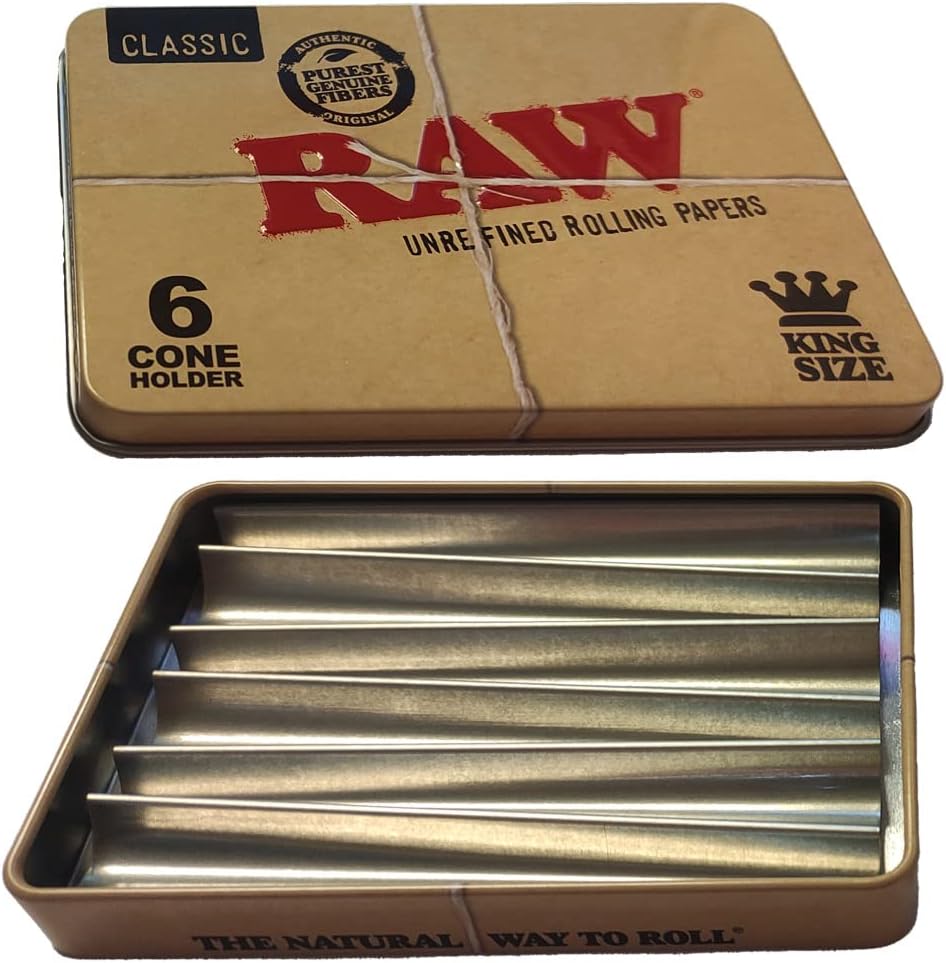 RAW Tin 6 Cone Holder King Size