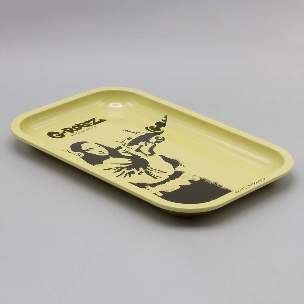 G-ROLLZ | Banksy's Graffiti 'Mona Launcher' Medium Tray 17.5 x 27.5 cm