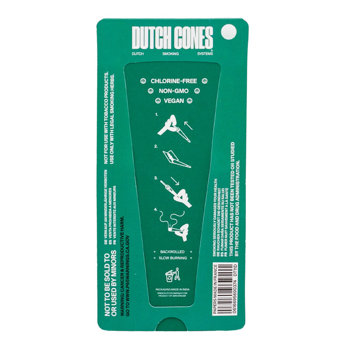 Dutch Cones | KS Green Organic Hemp Pre-Rolled Cones 6pc