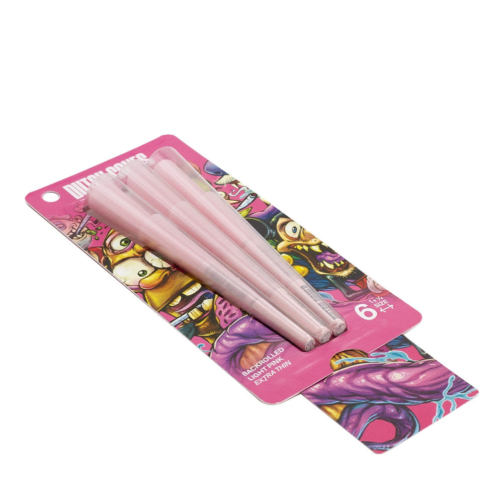Dutch Cones | 1 1/4 Size Pink Pre-Rolled Cones 6pcs in pack