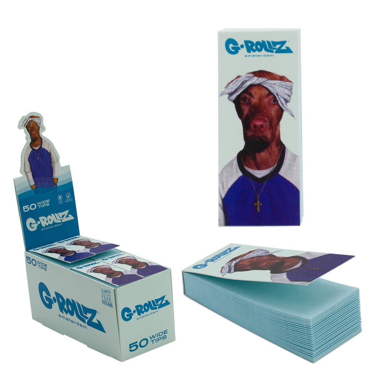 G-ROLLZ | Pets Rock 'Two Rap' Blue Filter Tips