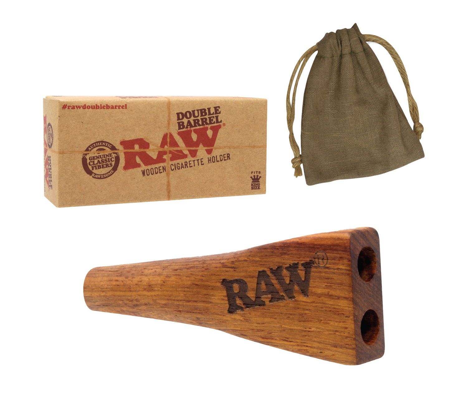 Raw Double Barrel Holder