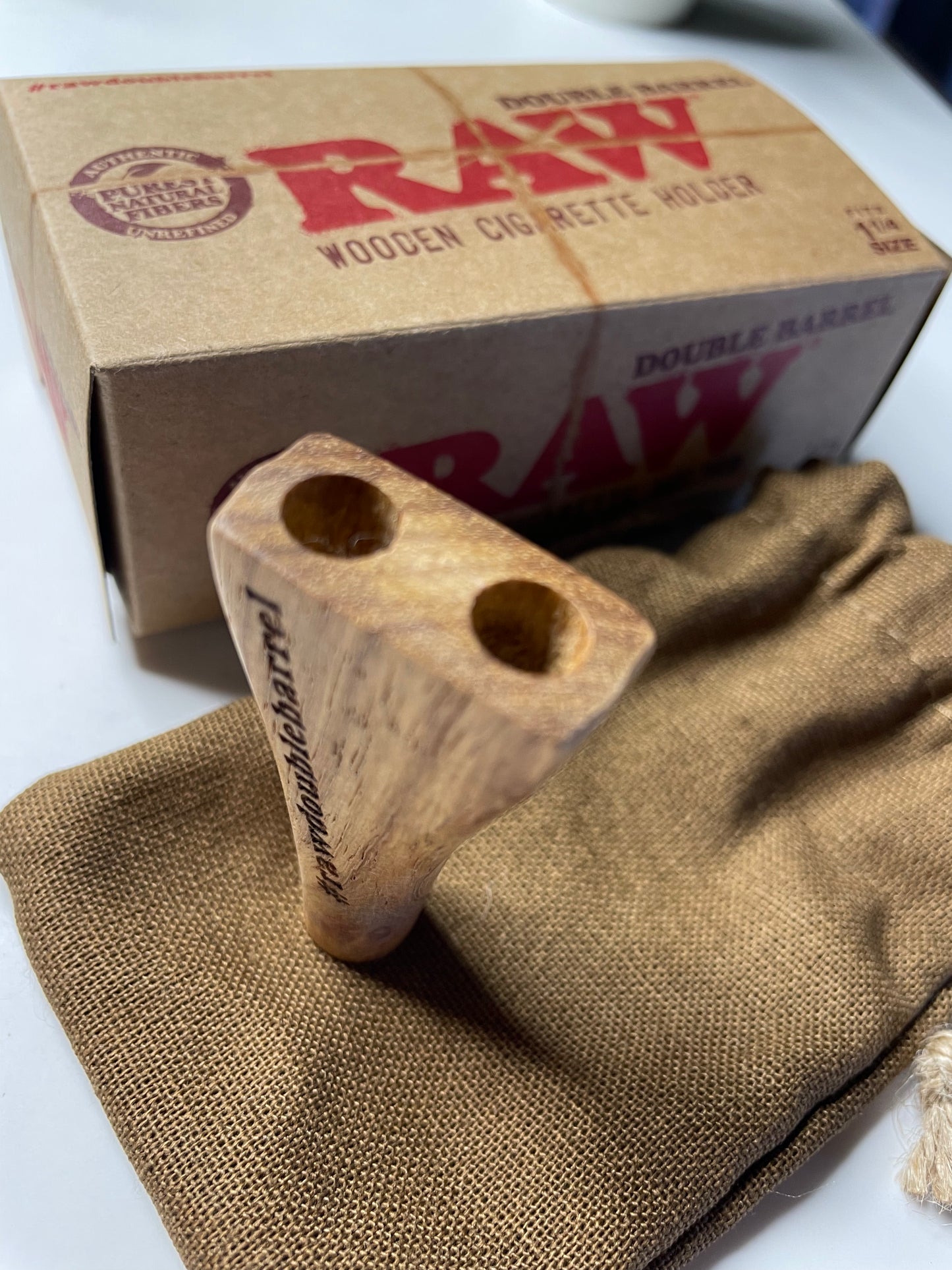Raw Double Barrel Holder