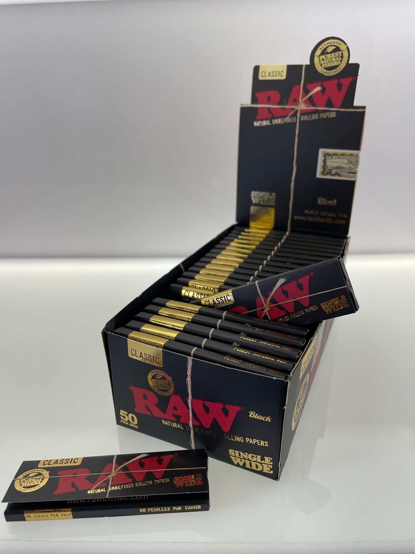 Raw Black Single Wide Papers