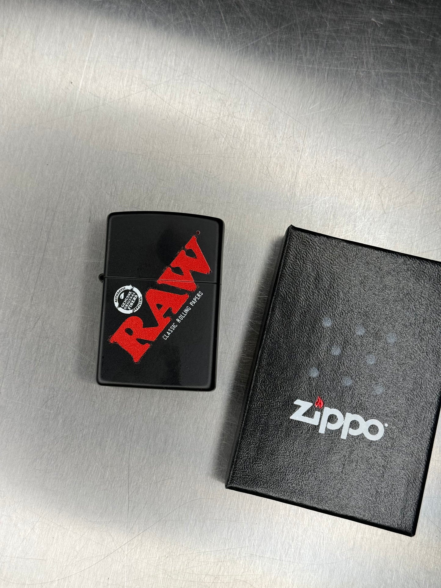 Raw Black Zippo Lighter