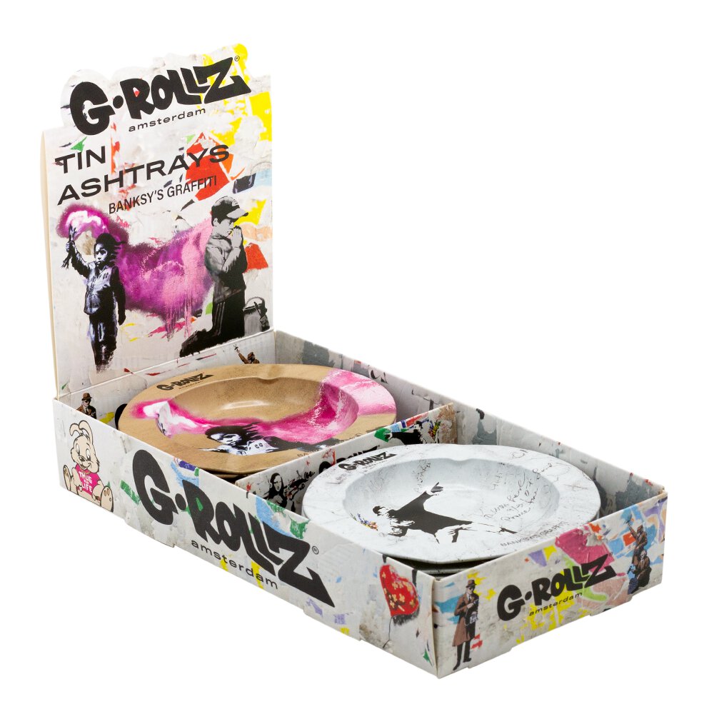 G-Rollz | Banksy's Graffiti Ashtrays - Dia: 13.5cm