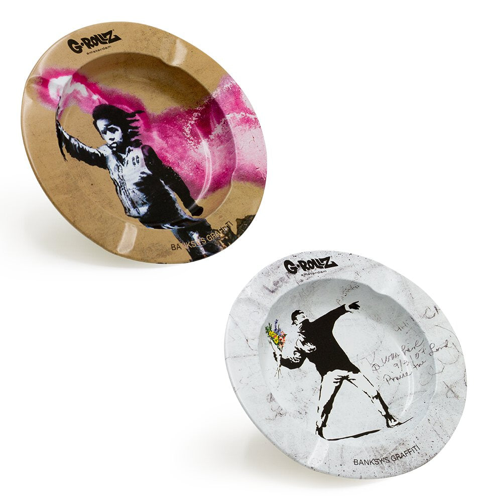 G-Rollz | Banksy's Graffiti Ashtrays - Dia: 13.5cm