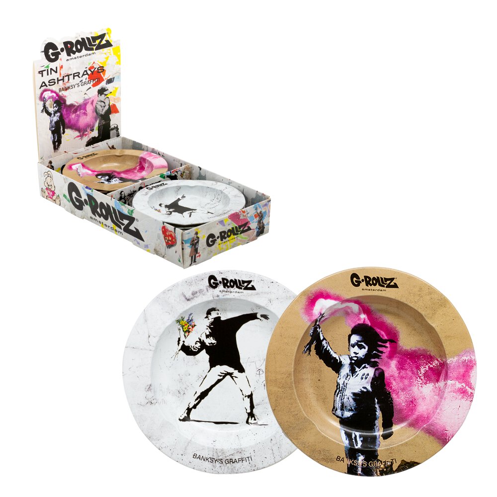 G-Rollz | Banksy's Graffiti Ashtrays - Dia: 13.5cm