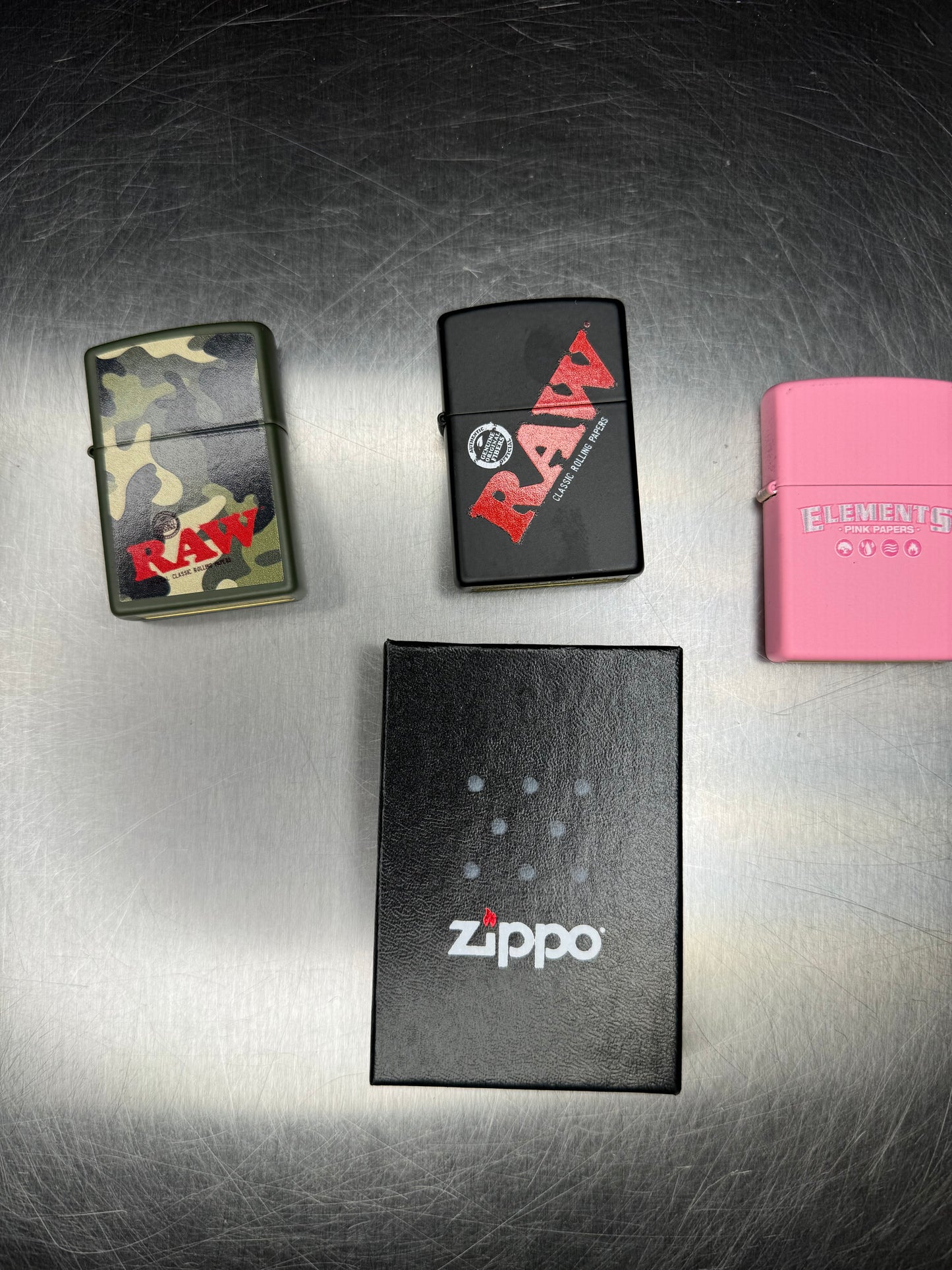 Raw Black Zippo Lighter