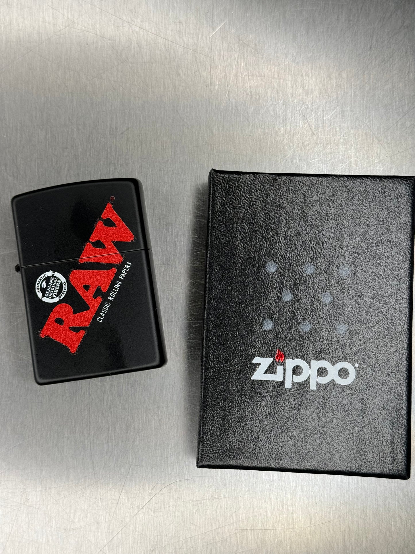 Raw Black Zippo Lighter