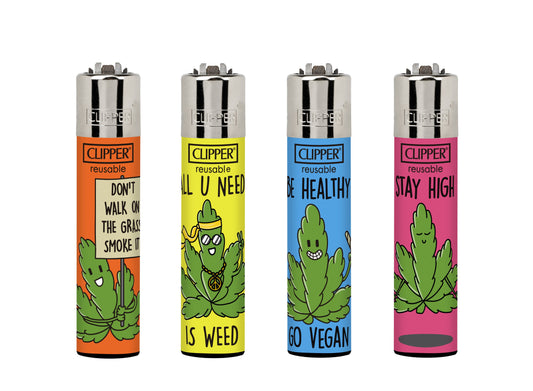 Clipper | Rise Up 1 refillable lighters with mixed designs