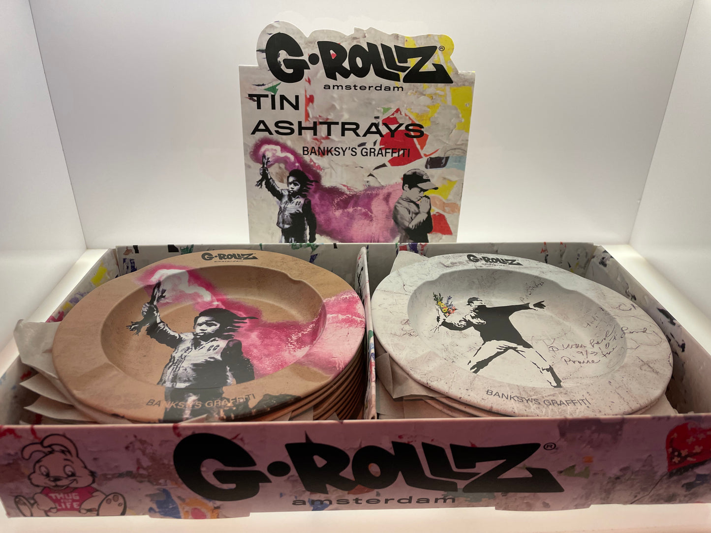 G-Rollz | Banksy's Graffiti Ashtrays - Dia: 13.5cm