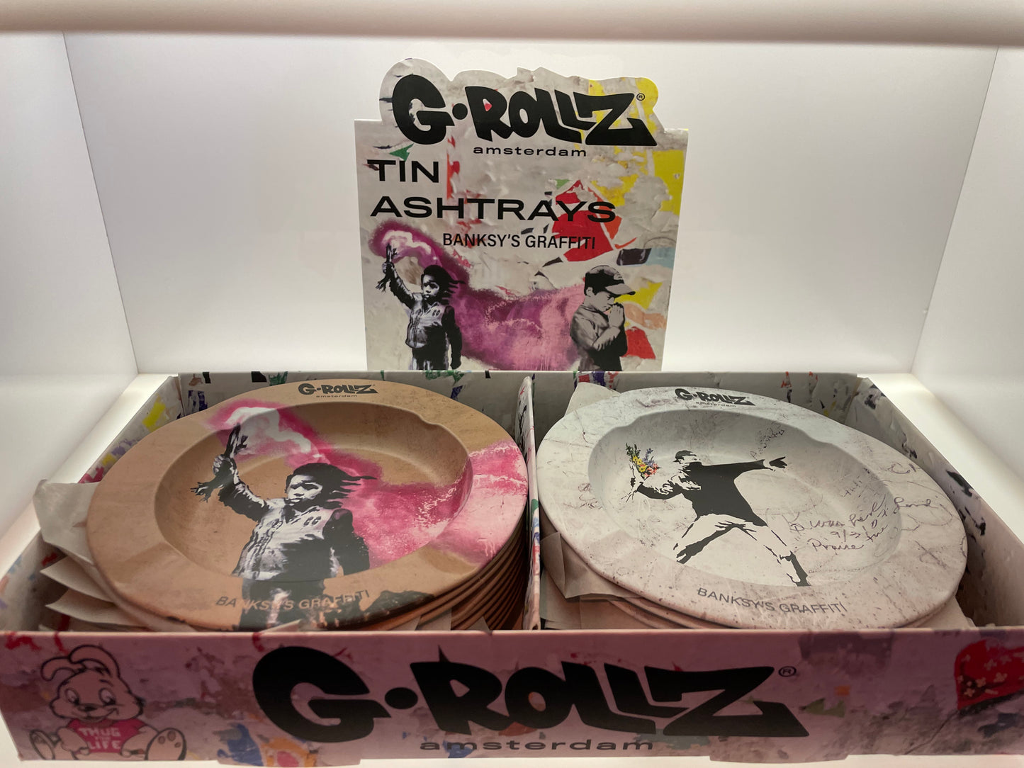 G-Rollz | Banksy's Graffiti Ashtrays - Dia: 13.5cm